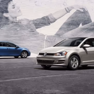 2017 Volkswagen Golf in the mountains